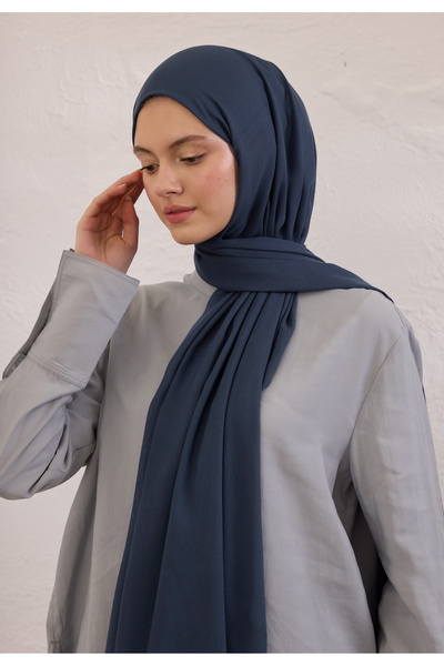 Freshscarfs Dark Blue Soft Viscose Shawl