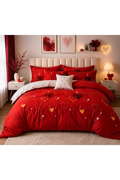 Casa Pucioasa Set Lenjerie Finet 4 Piese cu Cearceaf cu Elastic, 180x200cm, c...