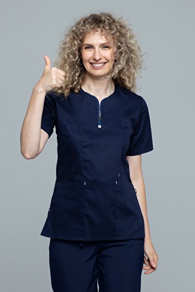 OEM Costum medical EMMA PREMIUM pentru femei, bleumarin