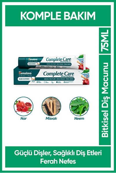 Himalaya Since 1930 Komple Bakım Bitkisel Diş Macunu, Florürlü, Parabensiz, V...