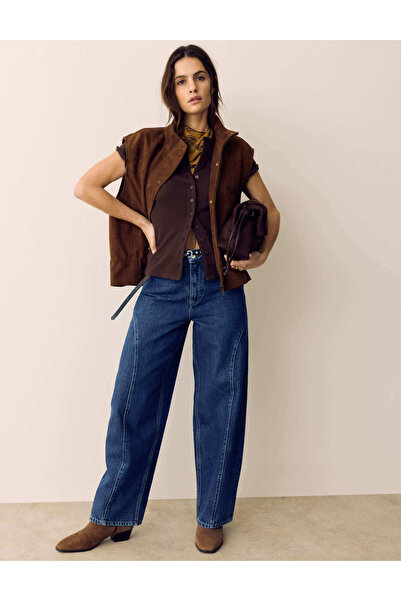 Marks & Spencer Western Tarzı Geniş Kalıp Jean