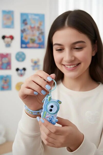Miniso Disney Lilo & Stitch Lisanslı Parti Serisi Kamera Figürlü Işıklı Anaht...