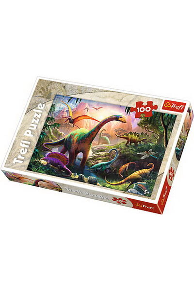 Trefl PUZZLE 100 PE TARAMUL DINOZAURILOR