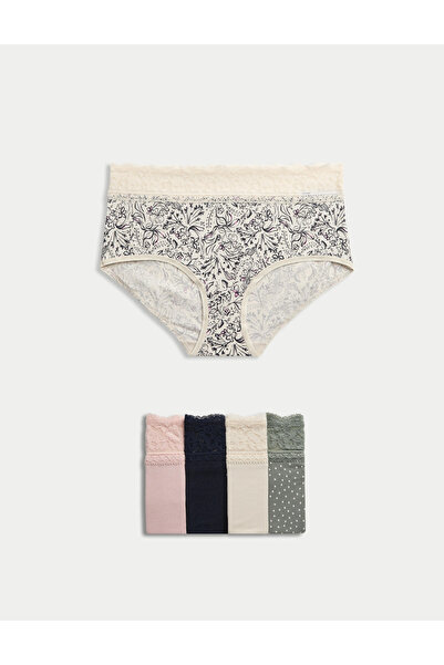 Marks & Spencer 5'li Dantel Detaylı Short Külot Seti