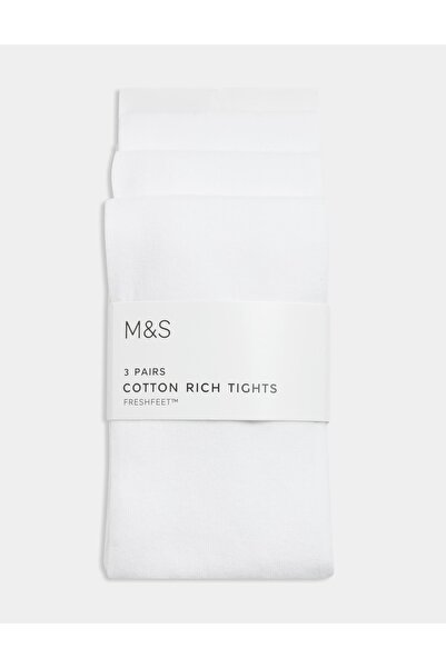 Marks & Spencer 3'lü Freshfeet™ Külotlu Çorap Seti (2-16 Yaş)