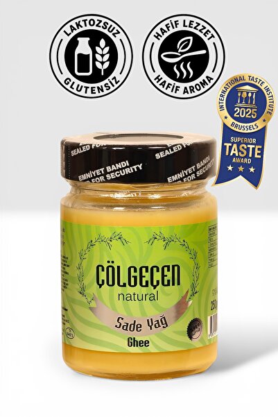 Çölgeçen Natural Sade Yağ (GHEE) 250 Gr Glutensiz, Laktozsuz, Kazeinsiz, Katk...