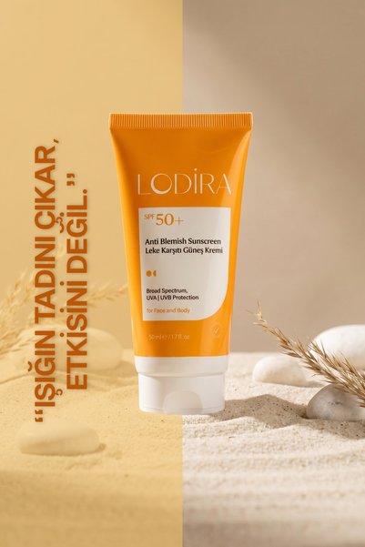 Lodira Cosmetic Anti-Blemish, Glutathione, High Protection Spf 50+ Sunscreen 50 ml