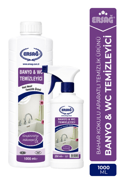 Ersağ Aparatlı Banyo WC Temizleyici 1000 ML
