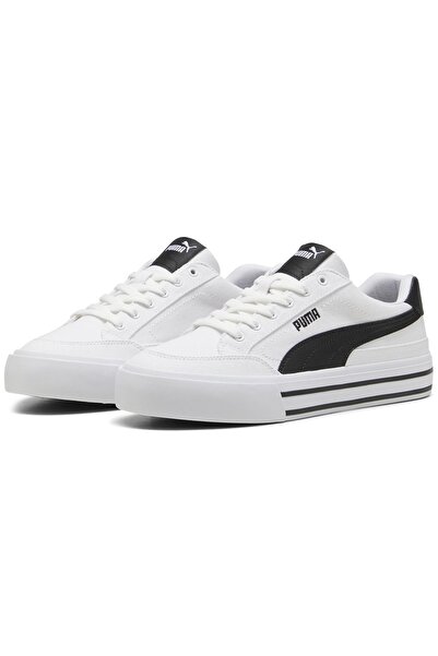 Puma Court Classic Vulc FS 396353 Unisex Spor Ayakkabı BEYAZ-SİYAH