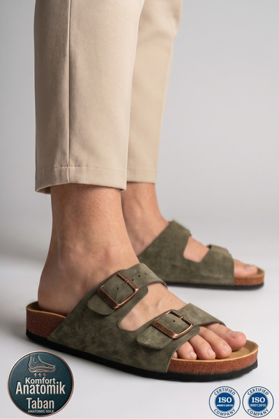 Roy Jones Παντόφλες μοντέλου Unisex Orthopedic Soled Comfort με διπλή πόρπη κ...