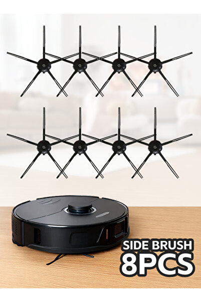 Ammar Space Set Of 8 Side Brushes Suitable for Roborock Q7, Q7+, Q7 Max, Q7 M...