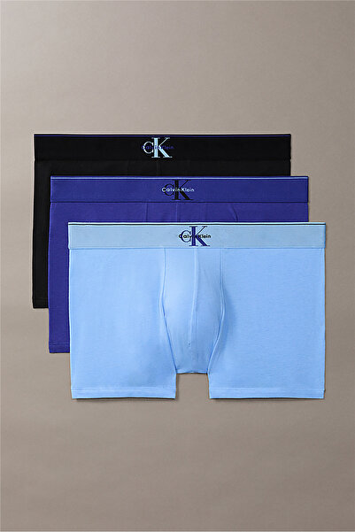 Calvin Klein Trunk 3Pk Erkek 3lü Boxer Mavi