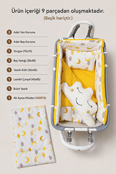 Baby Clime 45X85 Baby Sleeping Set - Mother's Side Basket for Crib (Crib Excl...