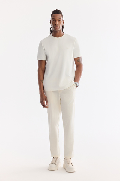 Avva Pantaloni slim fit pentru bărbați, cu laturi elastice, din țesătură tehn...