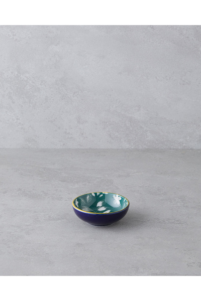English Home Plantopia Porcelain Snack Bowl 9 cm Navy Blue-Green