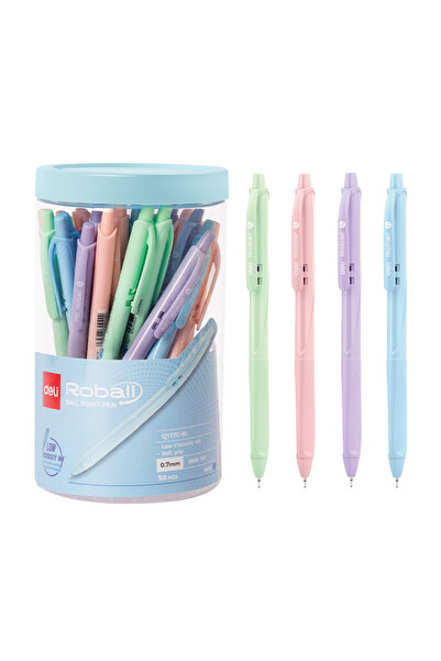 Deli Pix cu mecanism de 0.7mm, corp albastru pastel, Roball