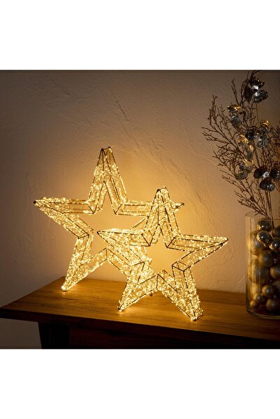 Chakra Rita Led Işıklı Yılbaşı Dekoru 40 cm Altın