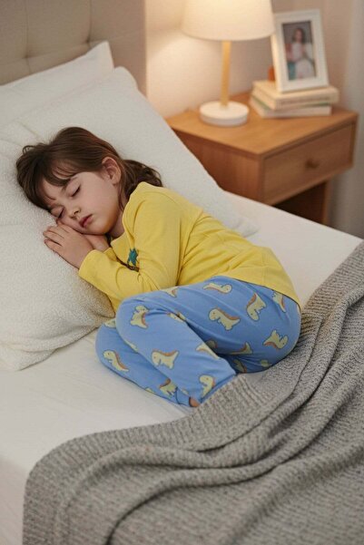 aden kids 100% pamuk dečija tanka pidžama sa dugim rukavima