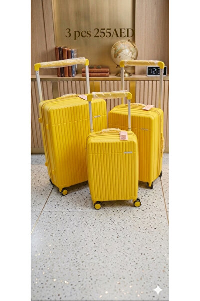 Yinton حقيبة أمتعة عالية الجودة من مادة البولي بروبيلين، عرض حزمة من 3 قطع
