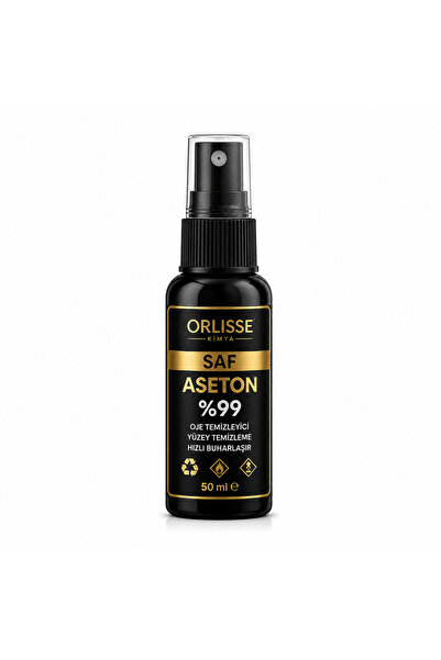 Orlisse Kimya Saf Aseton %99 50 ml – Oje Temizleyici, Yüzey Temizleme, Hızlı ...