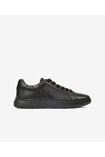 Greyder Kadın Siyah Hakiki Deri Sneaker Ayakkabı 4Y2SA33600