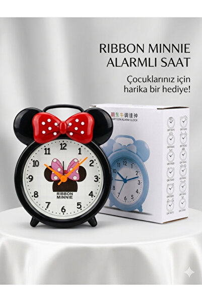 Mutluanlar Hediyelik Minnie Mouse "Ribbon Minnie" Masa Üstü Çalar Saat