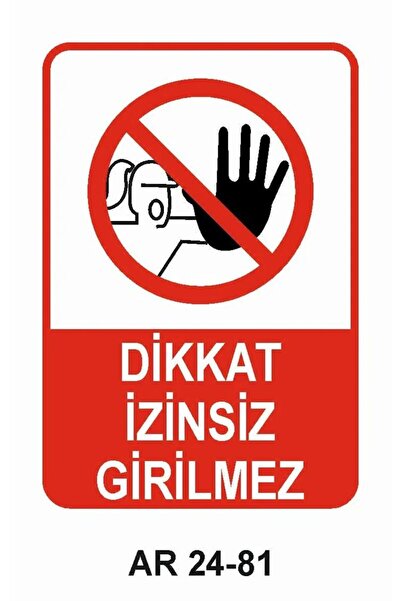Outdoor One Attention No Entry Women Figure Work Safety Warning Sign 1 Piece ...
