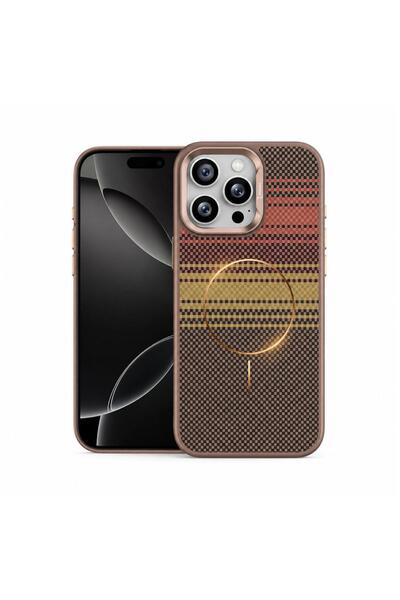 Zebana Apple iPhone 15 Pro Max Uyumlu Kılıf NeoFiber Silikon Kılıf (Kablosuz ...