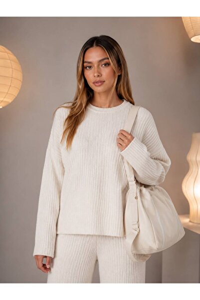 Oyer Moda Γυναικείο χειμερινό παντελόνι σετ δύο τεμαχίων