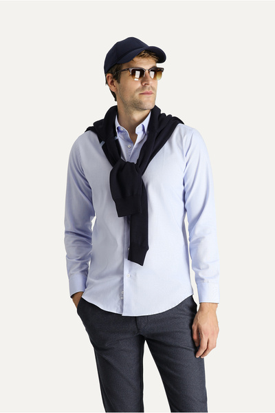 Kiğılı Cămașă din bumbac Oxford, cu mânecă lungă, slim fit