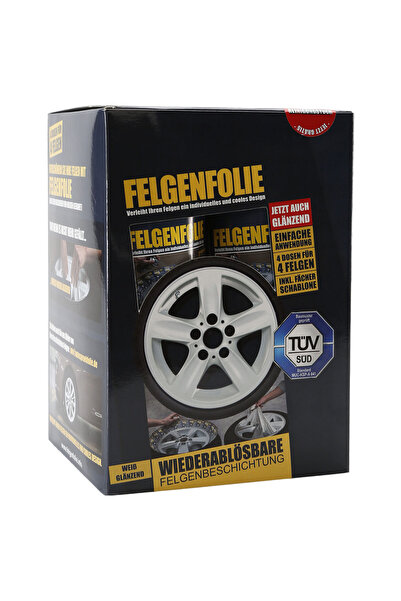 PLASTİDİP Jant Folyo - 4lü Sprey Set - 4x 400 ml - Parlak Beyaz