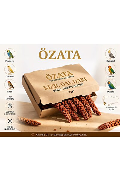 özata kızıl dal darı Kızıl Daldarı Yerli Üretim 200gr. 2025 Ağustos Hasatı Da...