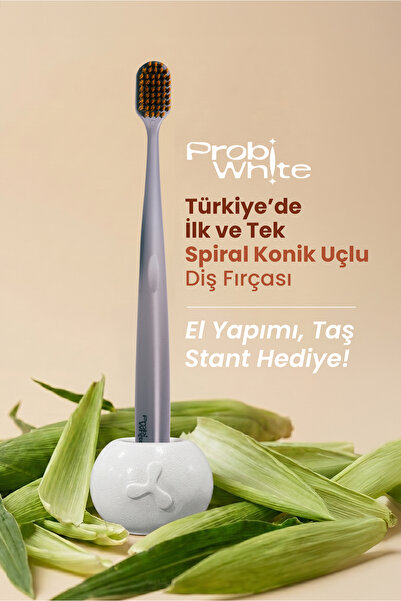Probident Spiral Uçlu Gri Diş Fırçası
