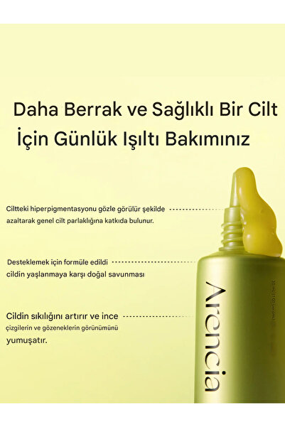 Arencia Vitamin C Booster Shot Vitamin C Complex %5+ Glutathione Serum 30 ml