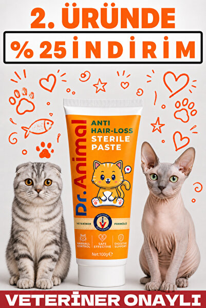Dr. Animal Malt | Sterile Paste | Kedi Malt Macunu | Anti Hairball Paste | Ke...