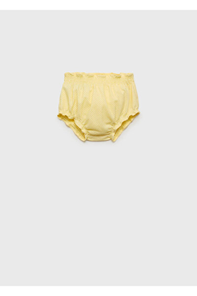 MANGO Baby Desenli pamuklu şort