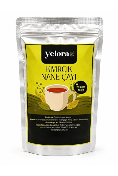 yelora Kıvırcık nane çayı/spearmint Tea - 20 süzen poşet/20 filter bags