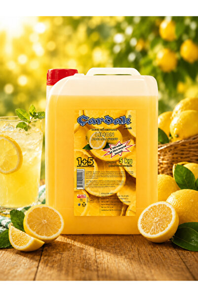 Beyaz Çardak 1+5 LİMON AROMALI KONSANTRE ŞURUP 5KG