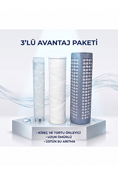 Spring Water 3 IN 1 FİLTRE TEKNOLOJİSİ | Tek Bir Kartuşta 3 Katmanlı Üstün Ko...