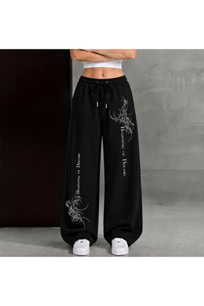 ZAVIXO Kadın Oversize Wide Leg Pantolon Şık ve Rahat Tarz