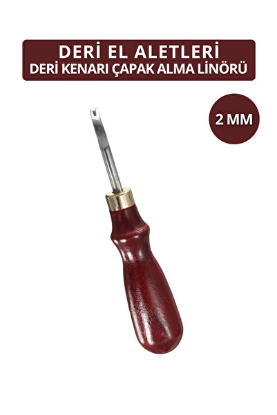 Dopar 2 mm drveni smeđi Sa ručkom Koža nož za skidanje ivica Linor Koža ručni...