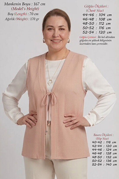Laden Women's Plus Size Short Vest Honeycomb Textured Lace-Up Front Summer Th...