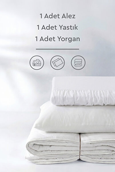 Yataş Eco Night Tek Kişilik Yorgan Yastık Alez Set