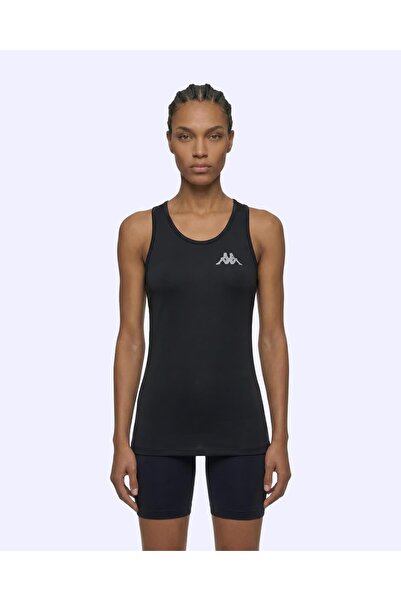 Kappa Survivor Woman Tank 4 Kadın Siyah Regular Atlet