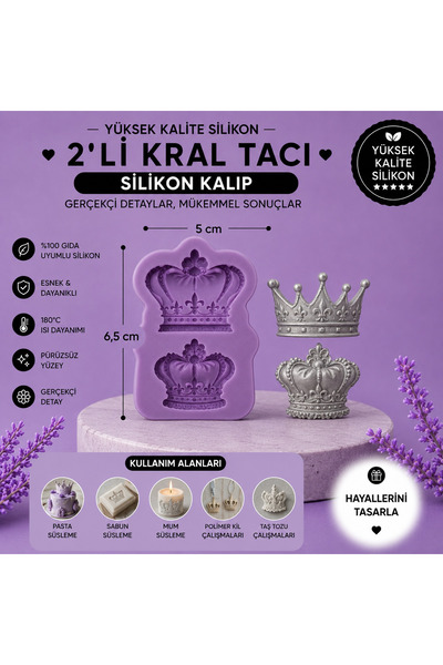 Dr.Paste Silikon Kalıp 2'li Kral Tacı