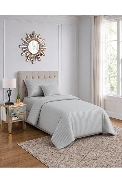 Generic Hotel Stripe soft Comforter Set, Single Size (160X210 CM) 4 Pieces, H...