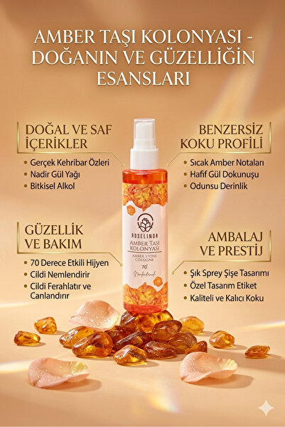 Roselinda AMBER TAŞI KOLONYASI 150 ML