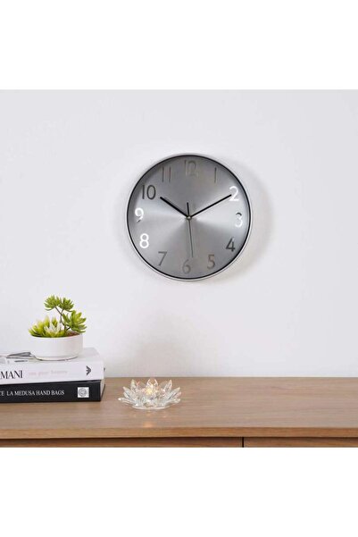 PAN HOME Agnes Wall Clock Dia 29cm - Silver