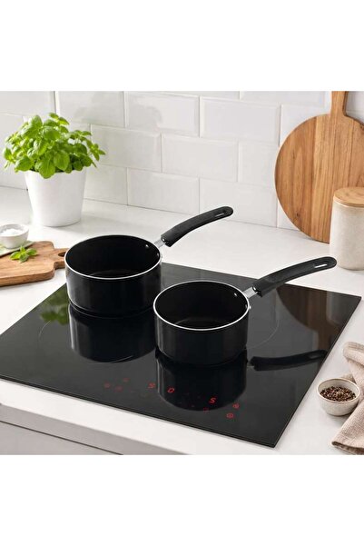 PAN HOME Essentials 2-Piece Sauce Pan - Black