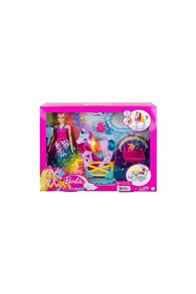 mattel Barbie Dreamtopia Bebek Ve Tek Boynuzlu At GTG01 Lisanslı Ürün